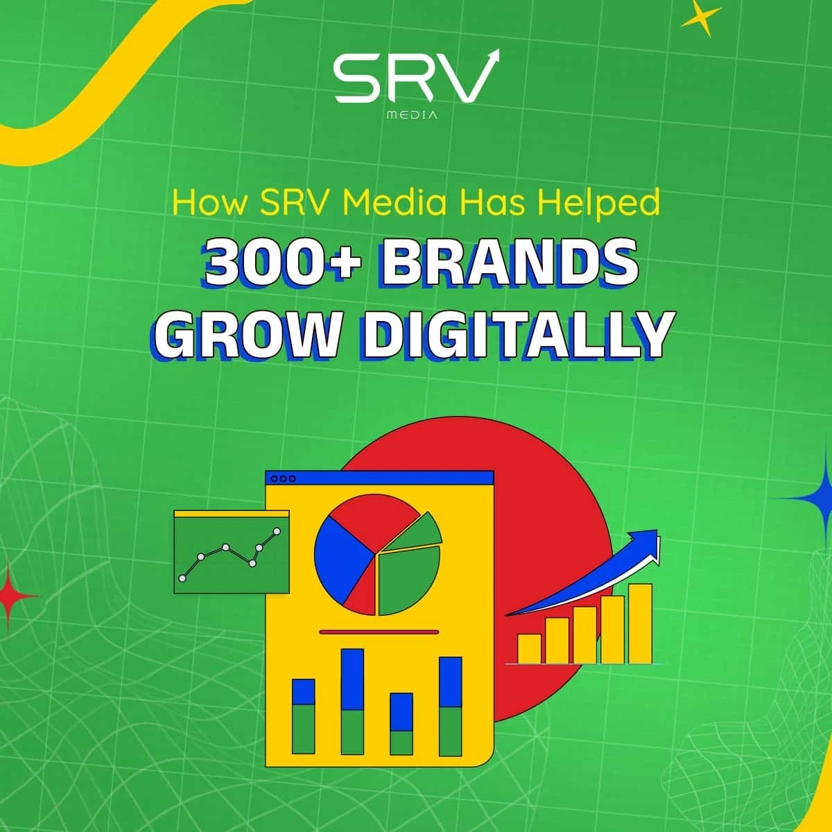 digital success stories of 300+ brands with SRV Media